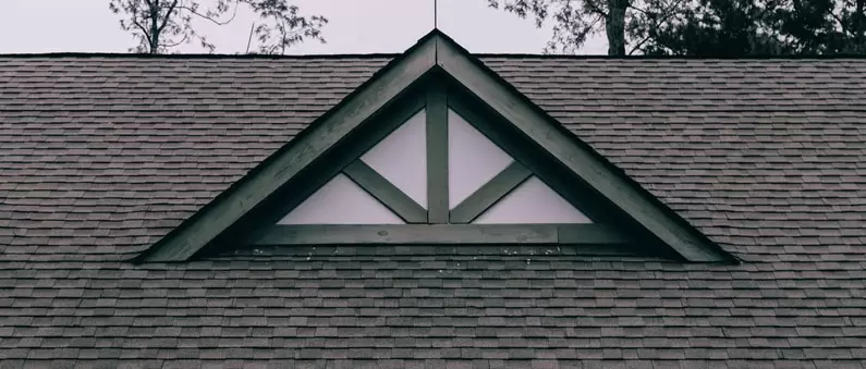 Asphalt roof shingles that need a good cleaning