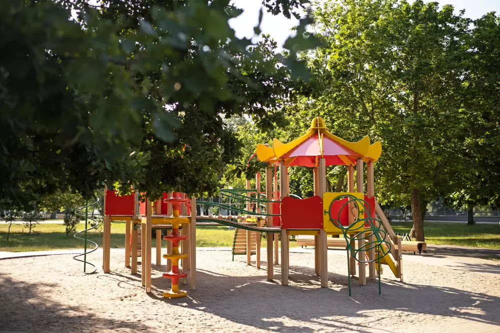 colorful children playground in Ballwin Missouri