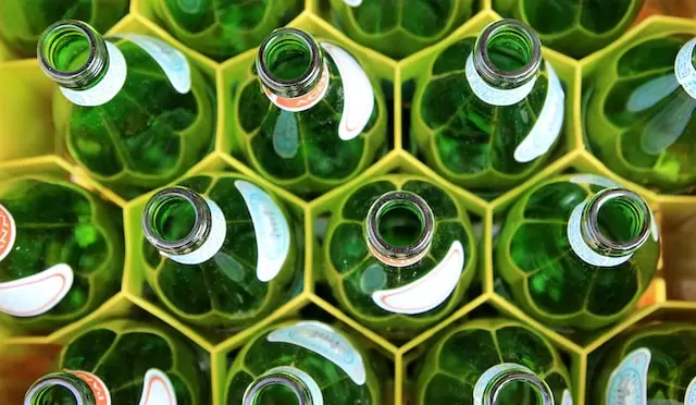 glass bottles from a Pittsburgh Glass Center