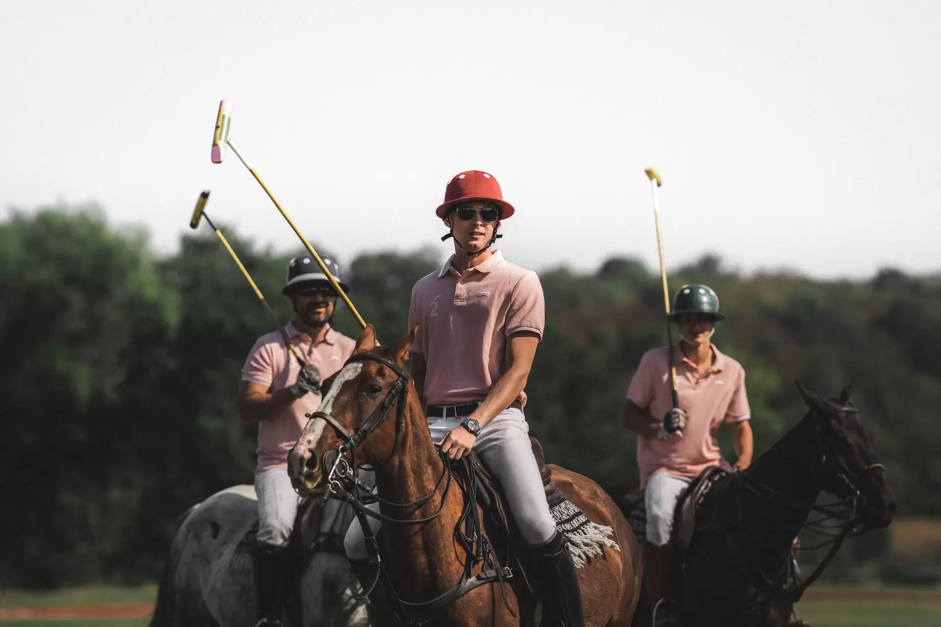 group of friends at Brookshire Polo Club