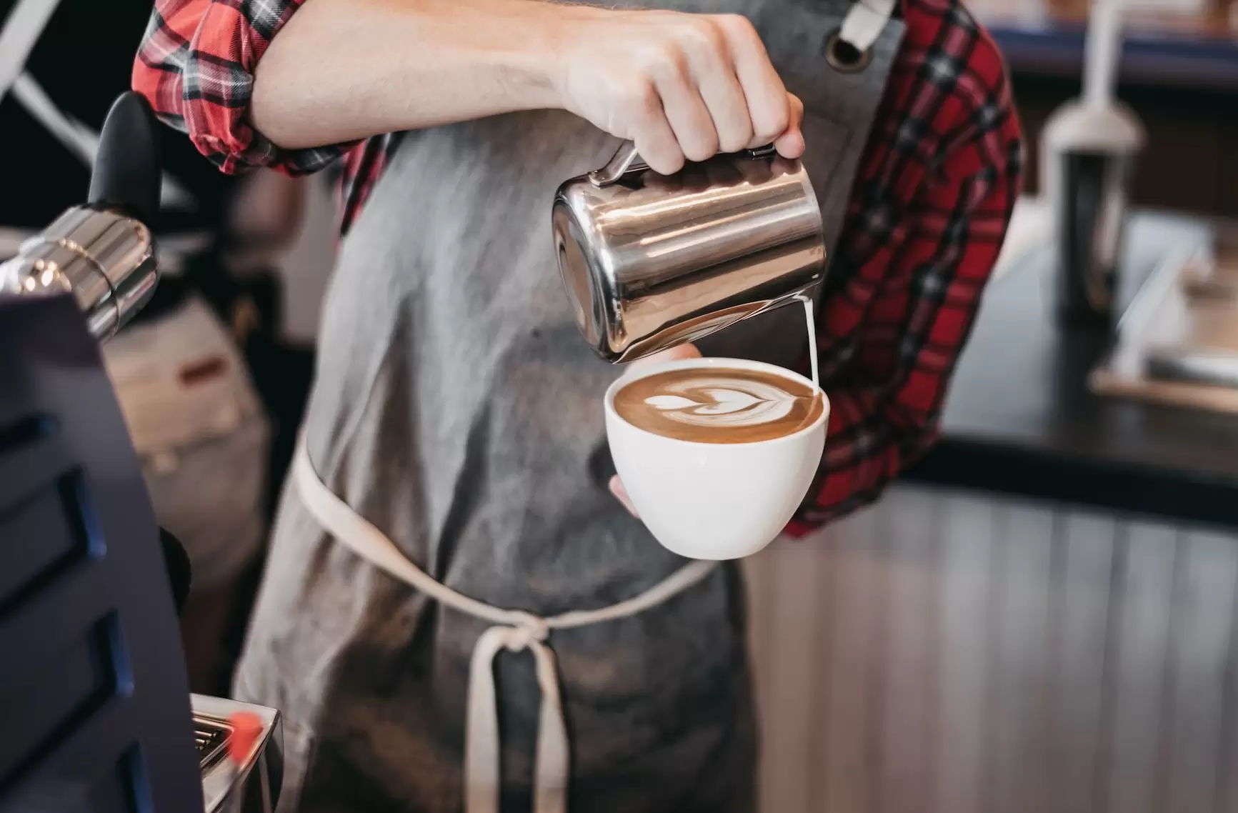 bartender pouring coffee at the place in Brookfield Wisconsin