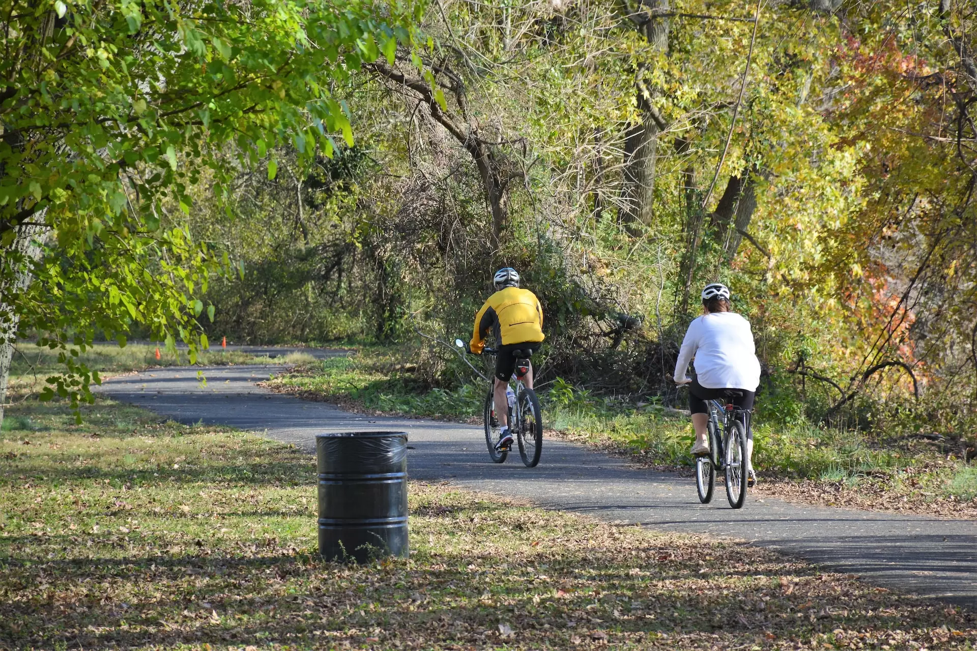 Bike riders in the Hanover NJ park