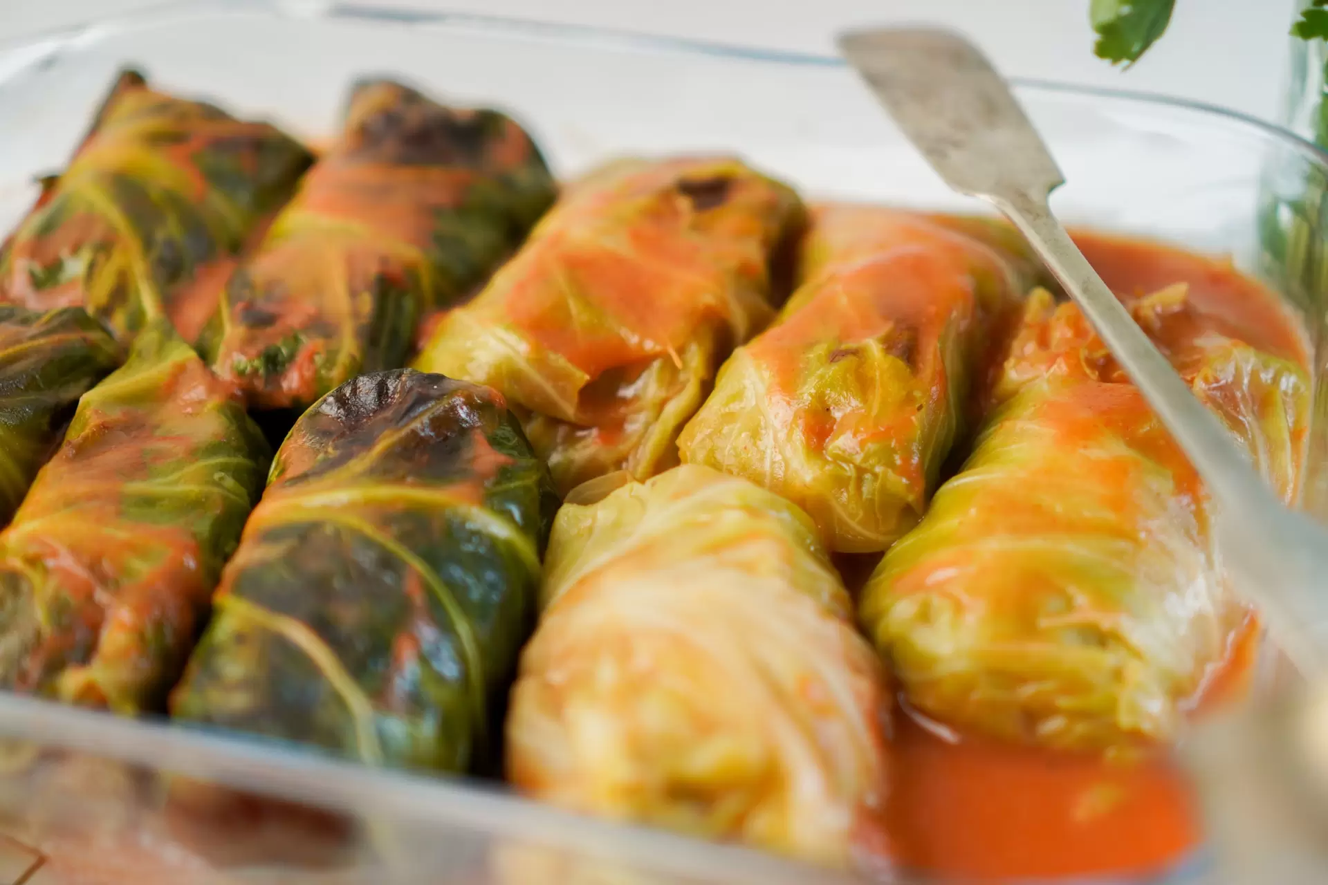cabbage rolls from a restaurant in Chantilly Virginia